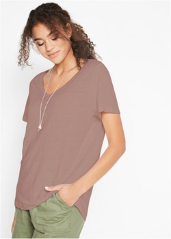 Luźniejszy shirt lniany ze sklepu bonprix w kategorii Bluzki damskie - zdjęcie 170603654