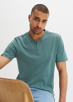 Shirt z dekoltem henley, krótki rękaw (2 szt.), bawełna organiczna ze sklepu bonprix w kategorii T-shirty męskie - zdjęcie 170603871
