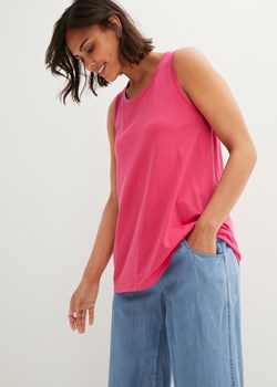 Długi top z okrągłym dekoltem, ze zrównoważonego materiału ze sklepu bonprix w kategorii Bluzki damskie - zdjęcie 170604090