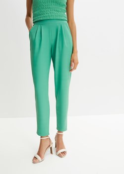 Spodnie z gumką w talii ze sklepu bonprix w kategorii Spodnie damskie - zdjęcie 170604104