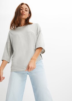 Shirt bawełniany oversize, rękaw  1/2 ze sklepu bonprix w kategorii Bluzki damskie - zdjęcie 170604181