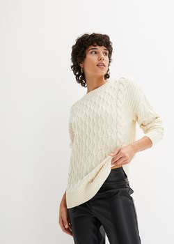 Sweter w warkocze ze sklepu bonprix w kategorii Swetry damskie - zdjęcie 170604974