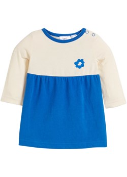Sukienka shirtowa niemowlęca z bawełny organicznej ze sklepu bonprix w kategorii Sukienki niemowlęce - zdjęcie 170605120