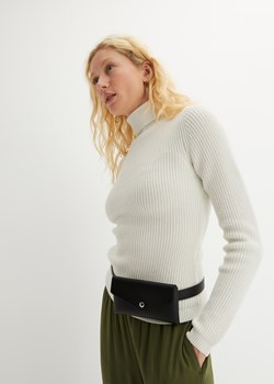 Sweter w dopasowanym fasonie z golfem ze sklepu bonprix w kategorii Swetry damskie - zdjęcie 170605244
