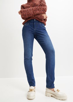 Dżinsy ocieplane shape, z miękką spodnią stroną, Slim ze sklepu bonprix w kategorii Jeansy damskie - zdjęcie 170605354