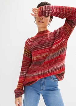 Sweter w melanżowym kolorze ze sklepu bonprix w kategorii Swetry damskie - zdjęcie 170605370