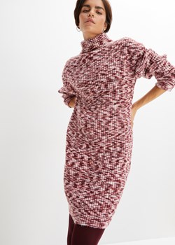 Sukienka dzianinowa z golfem, z poliestru z recyklingu ze sklepu bonprix w kategorii Sukienki - zdjęcie 170605602