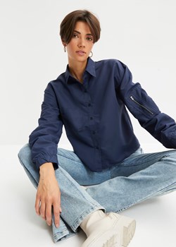 Bluzka ze ściągaczem i kieszeniami ze sklepu bonprix w kategorii Bluzki damskie - zdjęcie 170605684