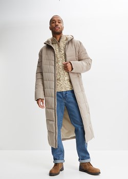 Płaszcz pikowany z kapturem ze sklepu bonprix w kategorii Płaszcze męskie - zdjęcie 170605763
