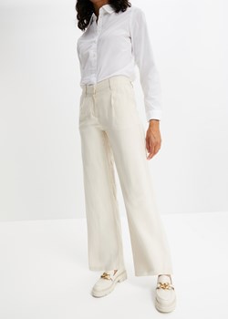 Szerokie spodnie ze sklepu bonprix w kategorii Spodnie damskie - zdjęcie 170606752