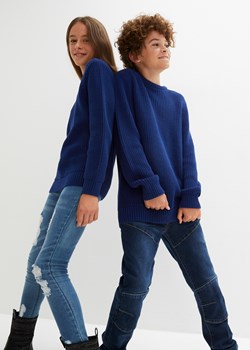 Sweter dziecięcy z dzianiny z bawełny ze sklepu bonprix w kategorii Swetry dziewczęce - zdjęcie 170606861