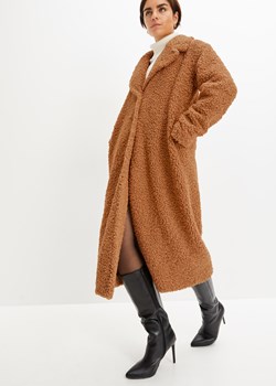 Płaszcz z polaru baranka ze sklepu bonprix w kategorii Płaszcze damskie - zdjęcie 170606883