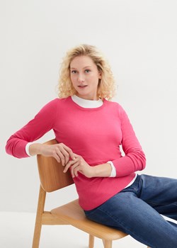 Sweter basic z bawełny z recyklingu ze sklepu bonprix w kategorii Swetry damskie - zdjęcie 170607921