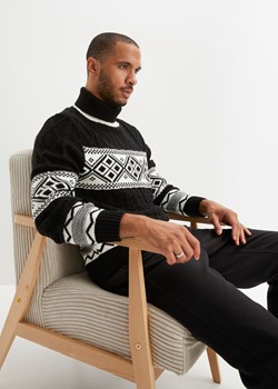 Sweter z golfem ze sklepu bonprix w kategorii Swetry męskie - zdjęcie 170608093