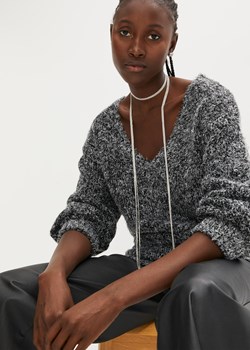 Długi sweter z lureksową nitką ze sklepu bonprix w kategorii Swetry damskie - zdjęcie 170608162