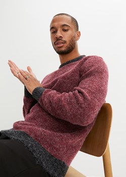 Sweter z okrągłym dekoltem ze sklepu bonprix w kategorii Swetry męskie - zdjęcie 170608242