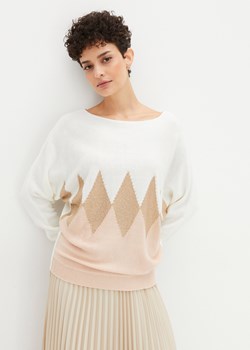 Sweter w romby ze sklepu bonprix w kategorii Swetry damskie - zdjęcie 170608423