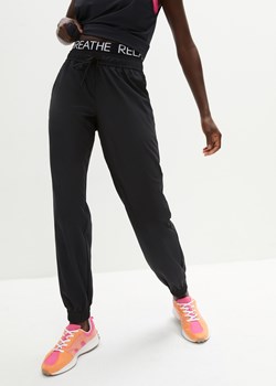 Lekkie spodnie sportowe z elastycznym paskiem, szybko schnące ze sklepu bonprix w kategorii Spodnie damskie - zdjęcie 170608730