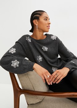 Sweter z cekinami ze sklepu bonprix w kategorii Swetry damskie - zdjęcie 170608792
