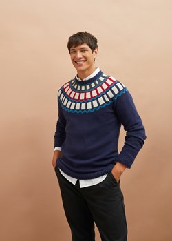 Sweter ze sklepu bonprix w kategorii Swetry męskie - zdjęcie 170608860