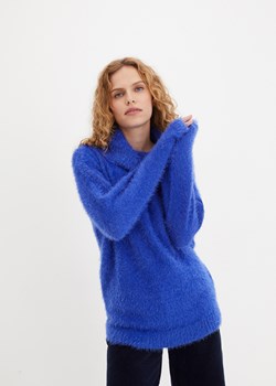Sweter oversize z przędzy z długim włosem ze sklepu bonprix w kategorii Swetry damskie - zdjęcie 170608984