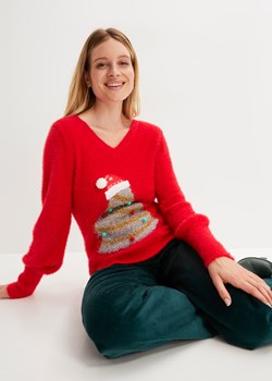 Sweter bożonarodzeniowy ze sklepu bonprix w kategorii Swetry damskie - zdjęcie 170609054