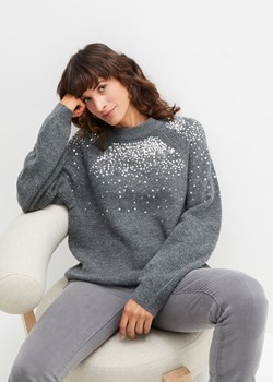 Sweter z cekinami ze sklepu bonprix w kategorii Swetry damskie - zdjęcie 170609102