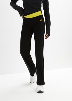 Spodnie sportowe ze stretchem, poszerzane nogawki ze sklepu bonprix w kategorii Spodnie damskie - zdjęcie 170609364