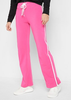 Spodnie shirtowe ze stretchem (2 pary), prosty fason ze sklepu bonprix w kategorii Spodnie damskie - zdjęcie 170609710