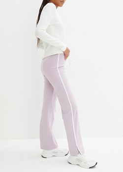 Spodnie shirtowe ze stretchem (2 pary), prosty fason ze sklepu bonprix w kategorii Spodnie damskie - zdjęcie 170609713