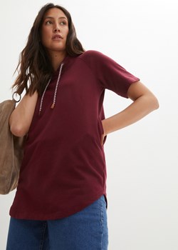 Długa bluza, krótki rękaw ze sklepu bonprix w kategorii Bluzy damskie - zdjęcie 170609722