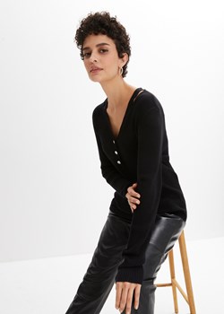 Sweter z wycięciami ze sklepu bonprix w kategorii Swetry damskie - zdjęcie 170610014