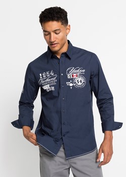 Koszula z długim rękawem i nadrukiem ze sklepu bonprix w kategorii Koszule męskie - zdjęcie 170610572