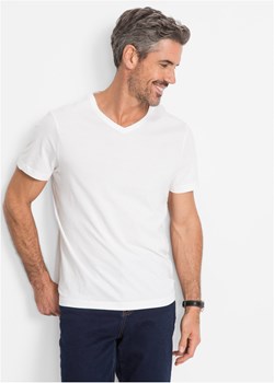 T-shirt z dekoltem w serek (3 szt.) ze sklepu bonprix w kategorii T-shirty męskie - zdjęcie 170610704