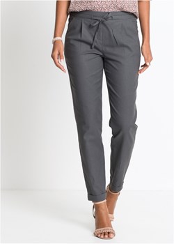 Spodnie lniane ze sklepu bonprix w kategorii Spodnie damskie - zdjęcie 170611572