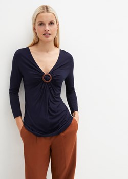 Shirt z ozdobnym pierścieniem, ze zrównoważonej wiskozy ze sklepu bonprix w kategorii Bluzki damskie - zdjęcie 170611712