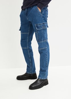 Dżinsy bojówki Loose Fit z bawełny z recyklingu, Straight ze sklepu bonprix w kategorii Jeansy męskie - zdjęcie 170612062