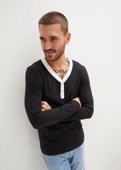 Shirt z długim rękawem z bawełny organicznej, Slim Fit ze sklepu bonprix w kategorii T-shirty męskie - zdjęcie 170612071