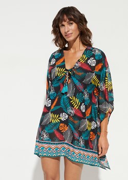 Sukienka tunikowa plażowa z poliestru z recyklingu ze sklepu bonprix w kategorii Odzież plażowa - zdjęcie 170612552