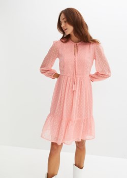 Sukienka szyfonowa w strukturalny wzór ze sklepu bonprix w kategorii Sukienki - zdjęcie 170612613