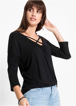 Shirt z ozdobnym elementem, z przyjaznej dla środowiska wiskozy ze sklepu bonprix w kategorii Bluzki damskie - zdjęcie 170612673