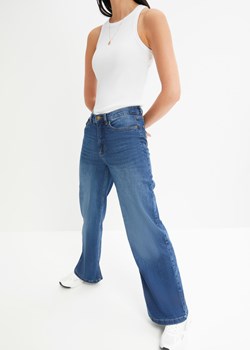 Dżinsy High Waist Wide Leg, z bawełny organicznej ze sklepu bonprix w kategorii Jeansy damskie - zdjęcie 170612710