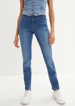 Dżinsy ze stretchem Straight, mid waist ze sklepu bonprix w kategorii Jeansy damskie - zdjęcie 170612811