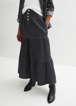 Spódnica dżinsowa z falban ze sklepu bonprix w kategorii Spódnice - zdjęcie 170613474