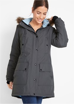 Długa kurtka outdoorowa funkcyjna z kapturem, nieprzemakalna ze sklepu bonprix w kategorii Kurtki damskie - zdjęcie 170613882