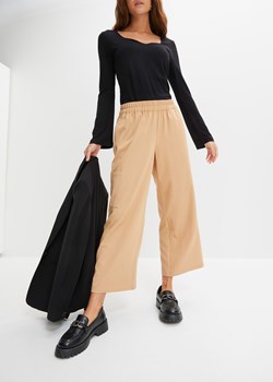 Spodnie culotte bojówki z gumką w talii ze sklepu bonprix w kategorii Spodnie damskie - zdjęcie 170614122