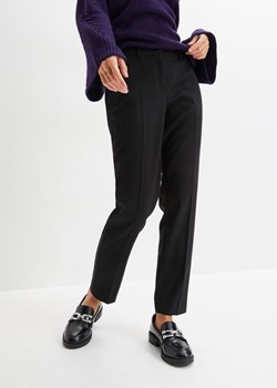 Spodnie biznesowe z wygodnym paskiem ze sklepu bonprix w kategorii Spodnie damskie - zdjęcie 170614124