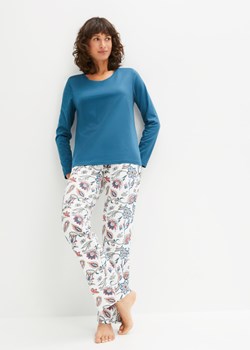Piżama z wiązanym troczkiem ze sklepu bonprix w kategorii Piżamy damskie - zdjęcie 170614260
