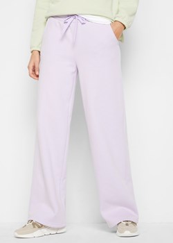 Miękkie spodnie dresowe, prosty fason ze sklepu bonprix w kategorii Spodnie damskie - zdjęcie 170614364