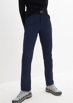 Spodnie funkcyjne Straight, z twillu ze stretchem, odpychające wodę, z paskiem ze sklepu bonprix w kategorii Spodnie damskie - zdjęcie 170614903